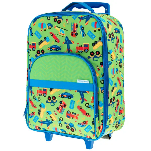 Transportation print suitcase