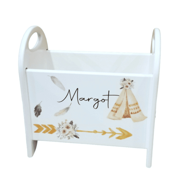 book rack boho girl