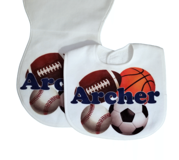 sports bib and burp